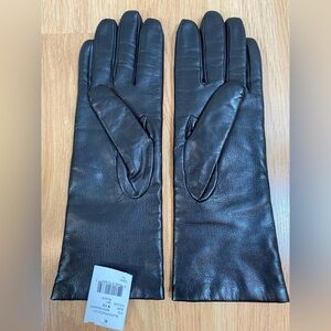 Bloomingdale's Black Leather Gloves